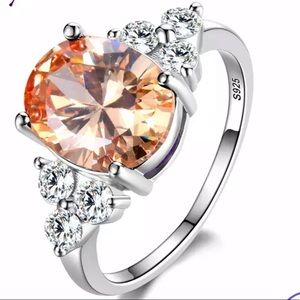 New 925 sterling silver Champaign ring